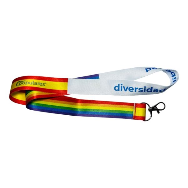 LANYARD – CINTA CUELLO PP AYUSO MADRID DIVERSIDAD LGTB C025