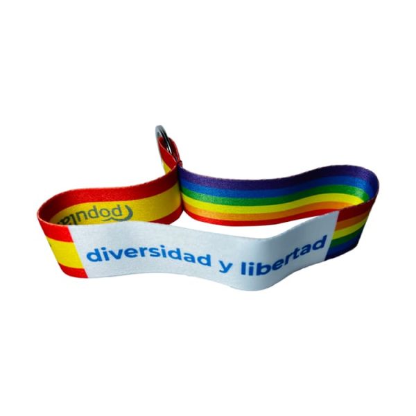 LLAVERO TELA PP MADRID AYUSO DIVERSIDAD LGTB L025